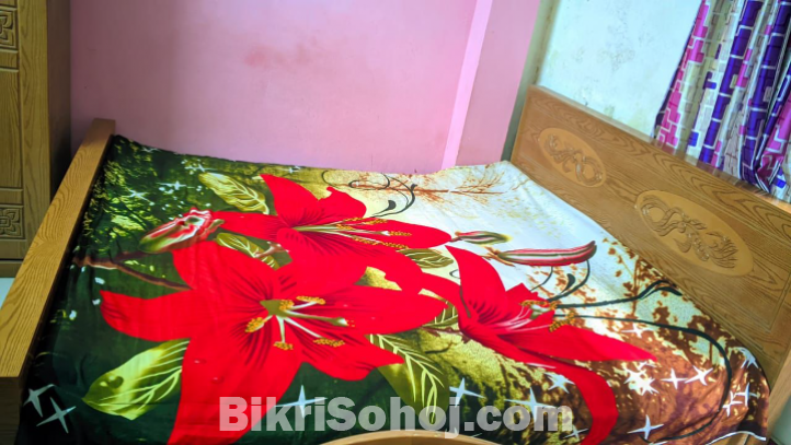 মালয়েশিয়ান কাঠের ডাবল খাট বিক্রয়